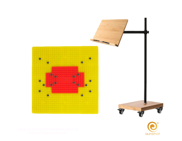 reading posture yoga for seniors with Auramat Method kit